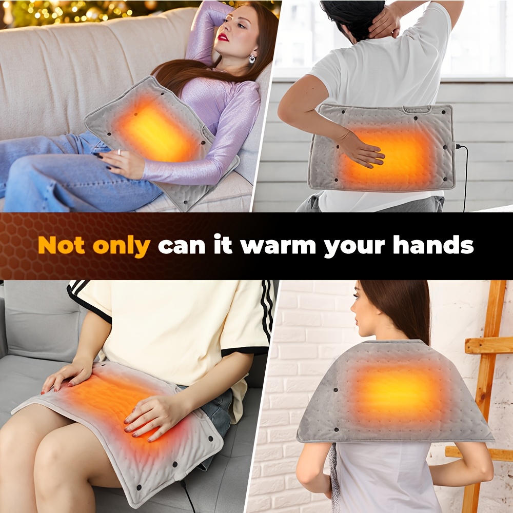 Gisay USB-Powered Heated Hand Warmer Pouch – Portable Electric Heating Pad with Comfortable Material for Office, Bedroom, and Living Room Use, Cozy Accessory | Plush Interior Lining, Heaters for Indoor Use