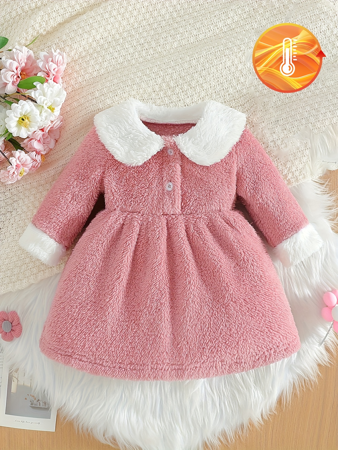 baby girl winter dress sold on Temu United States