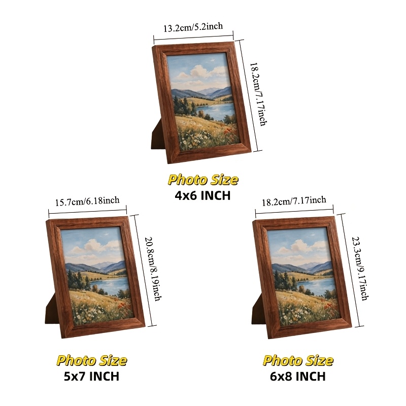 1pc Modern Minimalist Photo Frame Suitable for 4x6/5x7/6x8 Photos, Vertical Tabletop or Desktop Picture Frame with Vertical Orientation, Contemporary Rectangular for Wedding, Couple Portraits, for Office Decor - High-End Display