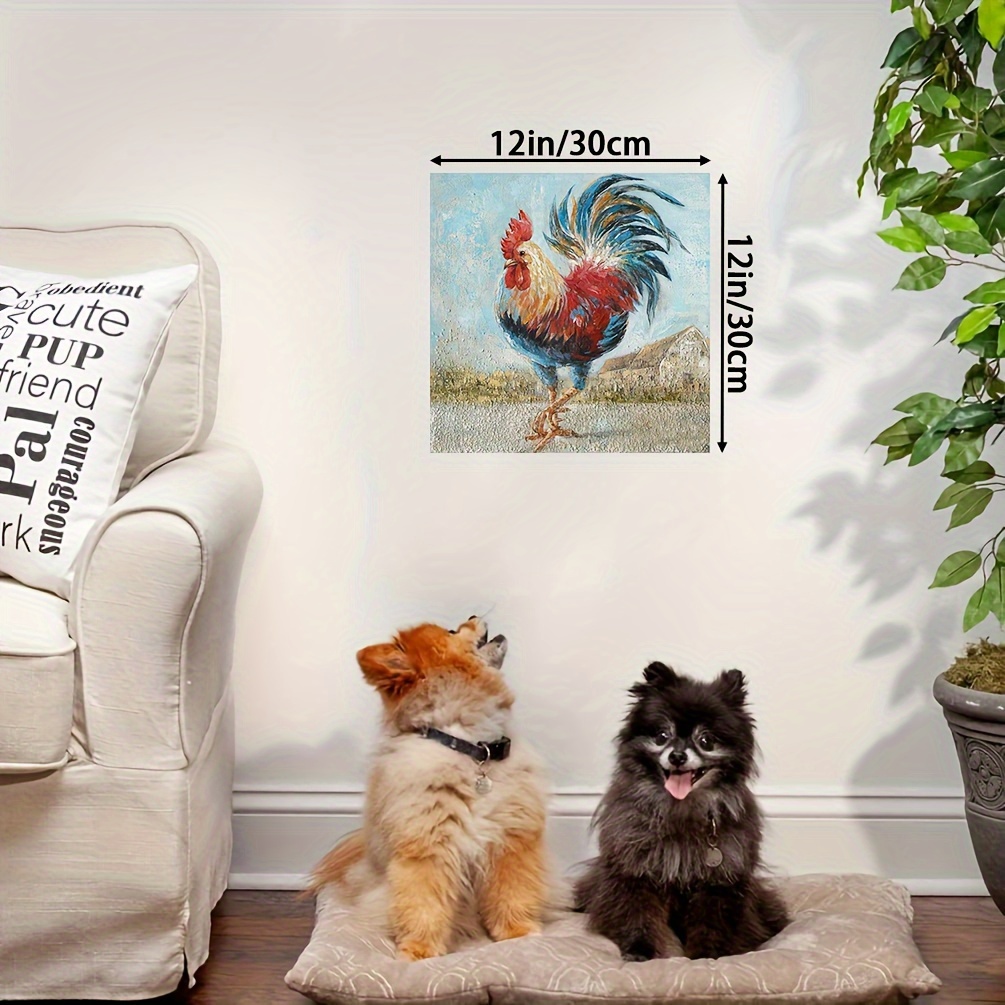 Vintage Farmhouse Wall Decoration Rooster Poster Canvas - Temu Philippines