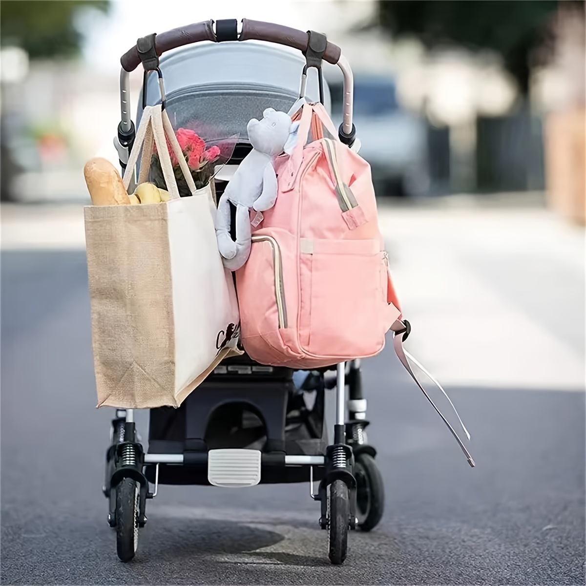 2 stck hochwertige pu leder kinderwagenhaken; universelle - Temu Austria