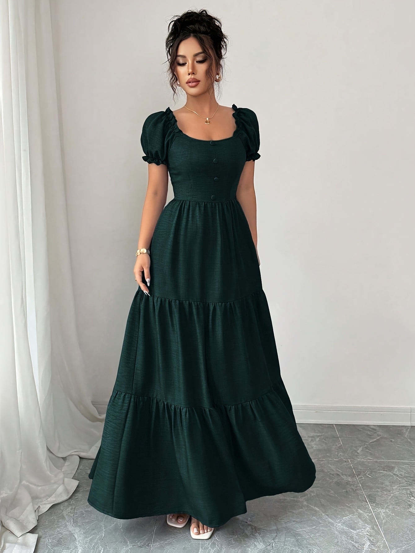 plus size homecoming dresses Adrianna Papell Beaded Floral Godet Gown
