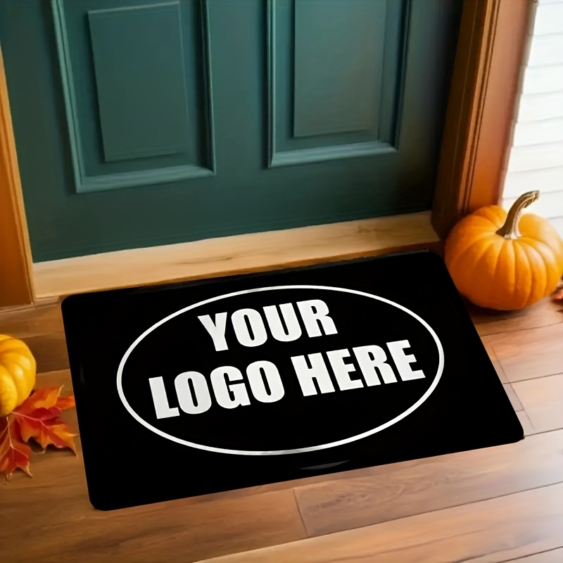 E-shop 1 Stück Anpassbare Samt Fußmatte mit Anti-Rutsch-Boden, geeignet für Eingangsbereich, Wohnzimmer oder Schlafzimmer - Füge dein Logo, Foto oder