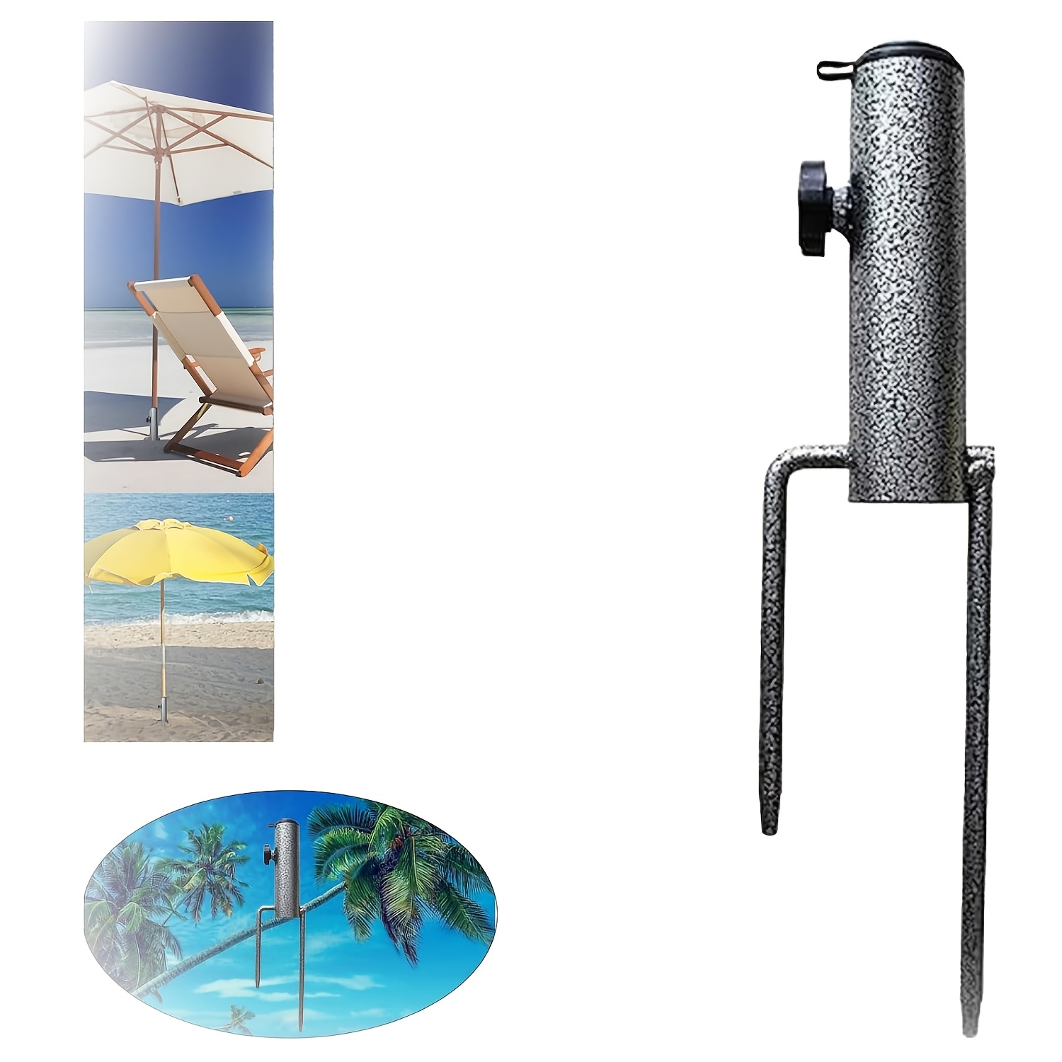 

-duty Metal Ground Anchor For Patio Umbrellas And Beach Umbrellas With , Making It Ideal For Use In Soil, Suitable For Flags, Fishing Rods, Outdoor Activities, Parks, And Lawns.