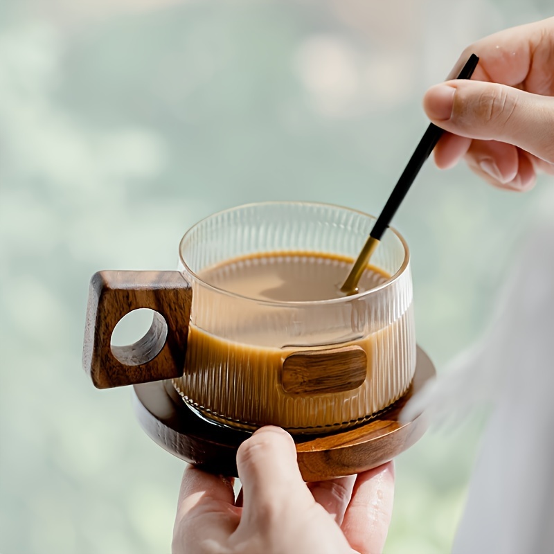 

1 Ensemble, Tasse à café en verre de style japonais avec séparateur de thé, réutilisable, lavable en machine, multi-, ustensile de cuisine pour , tasse à boisson pour , motif, matériau recyclable