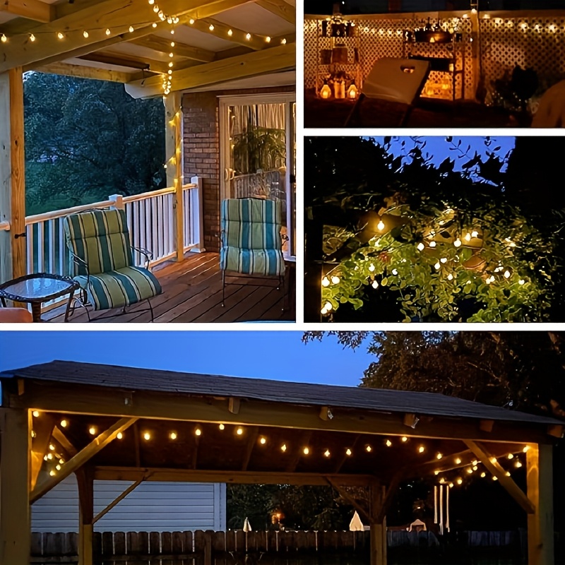 1 set of 20 50 led solar outdoor crystal ball string lights solar holiday fairy lights bubble ball lights garden christmas and halloween decoration lights details 13