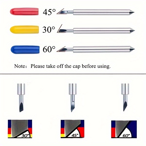 Vinyl Cutter Plotter Blades Handle 30/45/60 Degree Cutting Temu South