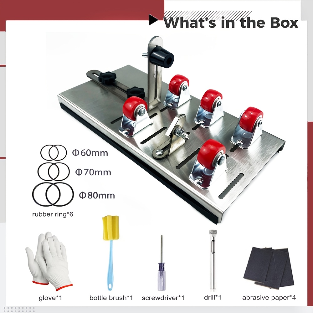 Sklenený nástroj Nástroj na rezanie vázy z nehrdzavejúcej ocele Nástroj na diéty vhodný pre ručne vyrábaných nadšencov