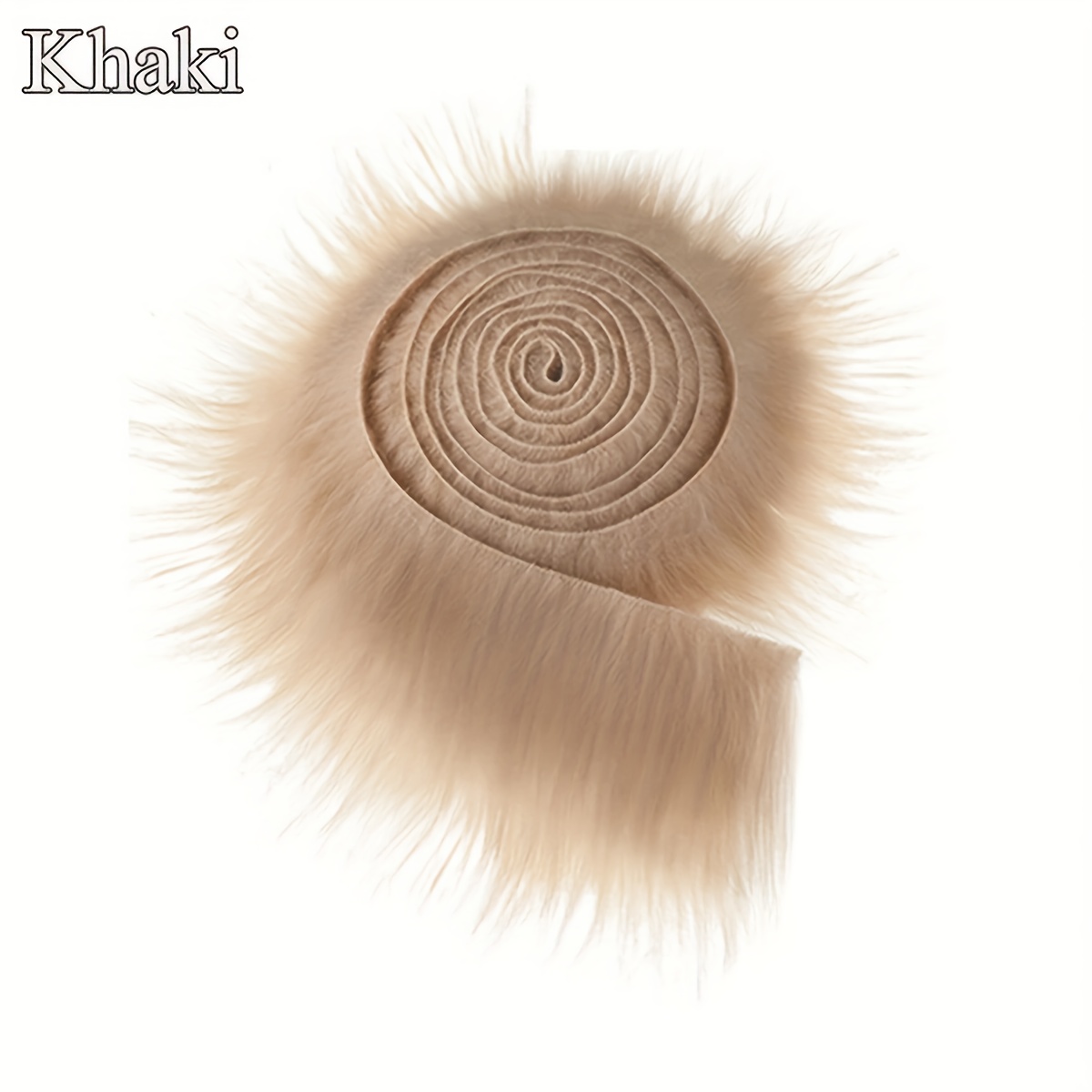 TEMU 1pc Handmade Long Faux Fabric Shaggy Fur Patches Fabric Trim Ribbon Chair Cover Seat Cushion Pad Supplies For Diy Craft Costume Decoration, Make