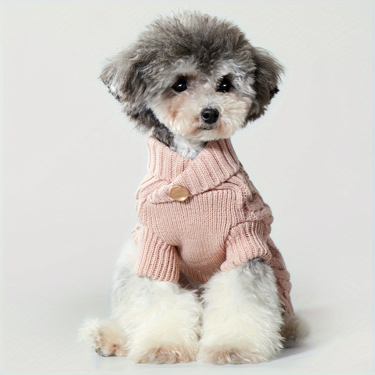 

1pc Pet Sweater, Soft Clothing For Small Medium Dogs & Cats In Cold Weather