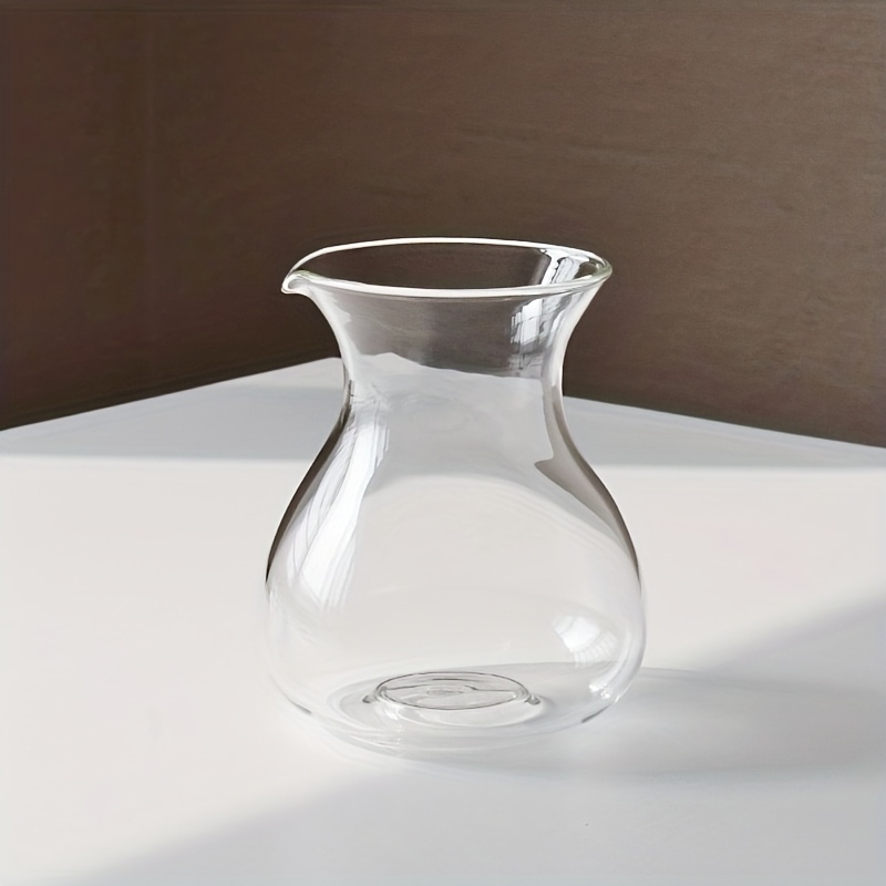 TEMU 1 Glass Coffee Pot, Niche Creative Coffee Cup, Minimalist Manual Drip Coffee Pot Hand- Tasting Cup Iced Cup