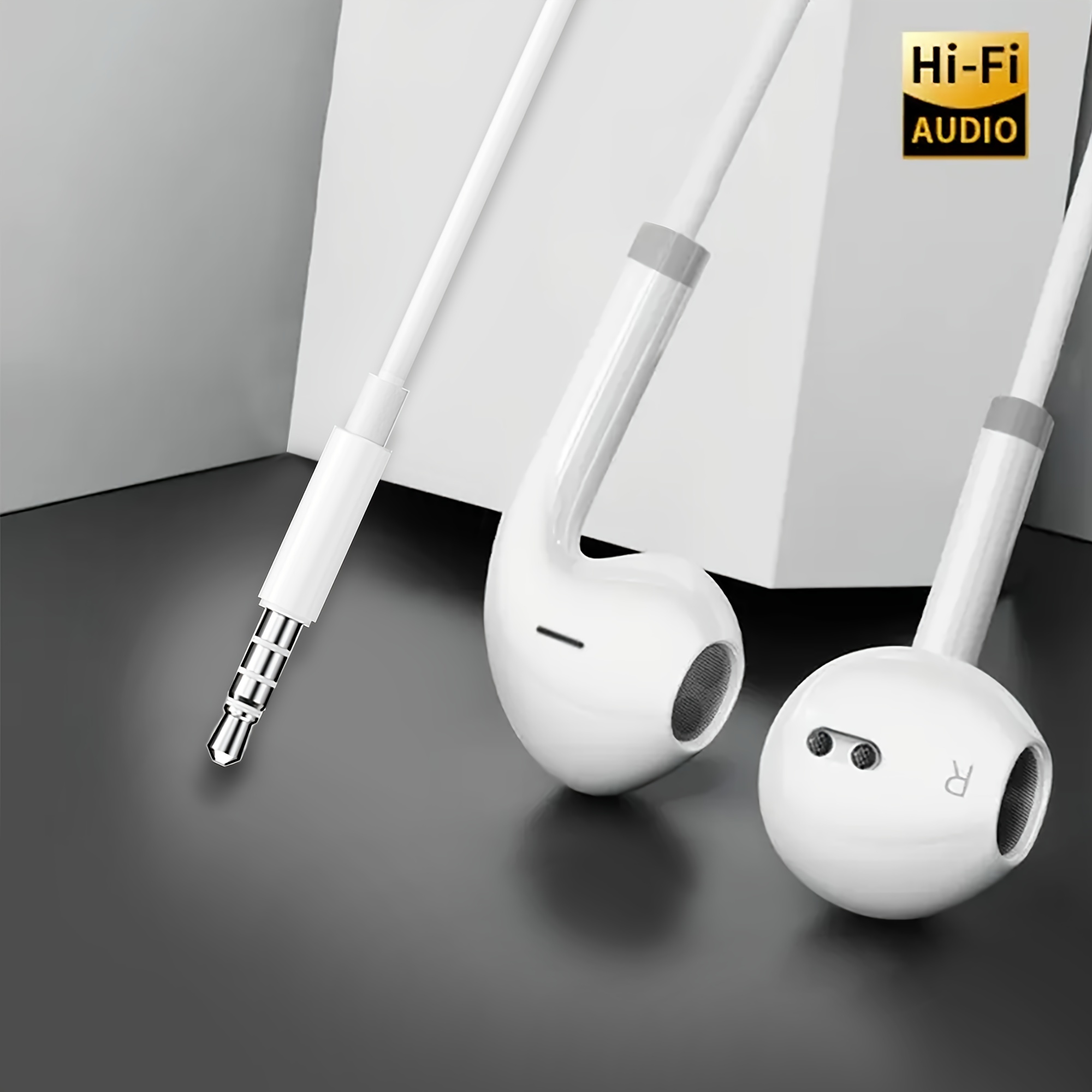 stereo   wired earbuds with plug compatible for for smartphones tablets pc laptop in ear headphones with jack no required plug and play for calls music 3 5mm jack