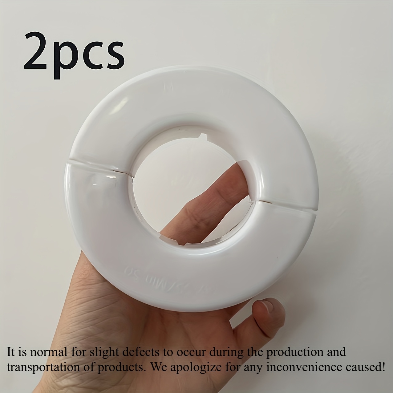 TEMU 2 pezzi/5 pezzi, Anello di protezione per parete in PVC Copertura decorativa per foro del condizionatore d'aria, Tappo per porto di protezione