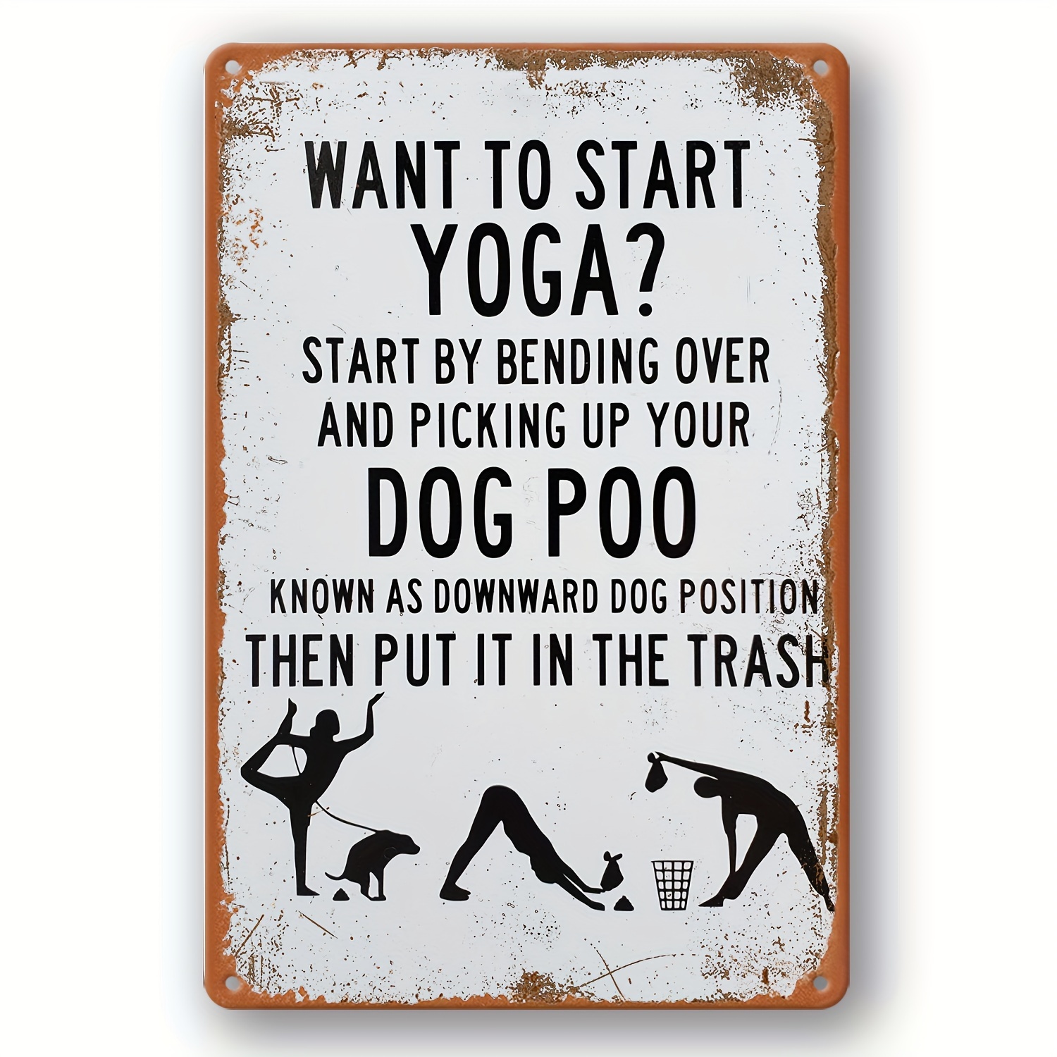 1pc humorous want start dog metal sign 87x11 81 Temu Philippines