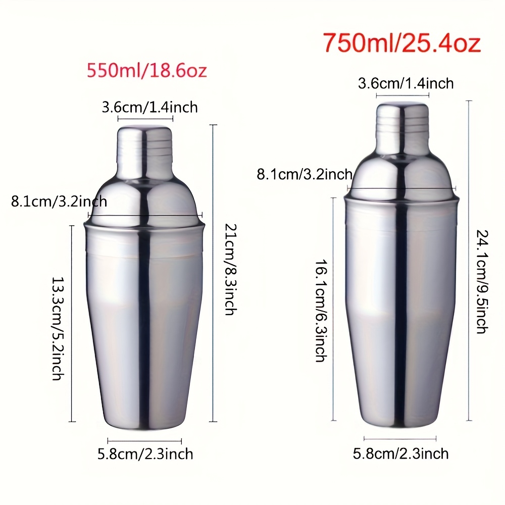 juego de 6 piezas de licuadora de cocteles profesional de acero inoxidable con soporte - kit completo de bartender que   tazas de medición, cuchara de mezclador, vertedores y más para bares y restaurantes en casa, estante de almacenamiento desmontable,   de hielo, mezclador de bebidas, esenciales de fiesta, juego de herramientas portátiles para bares