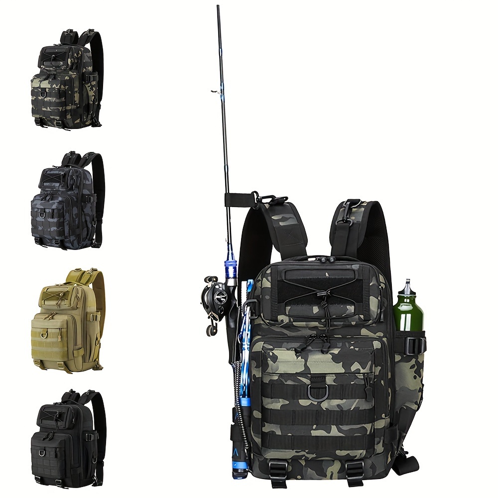 Buy Fishing Tackle Backpack 2 Fishing Rod Holders, Large Storage