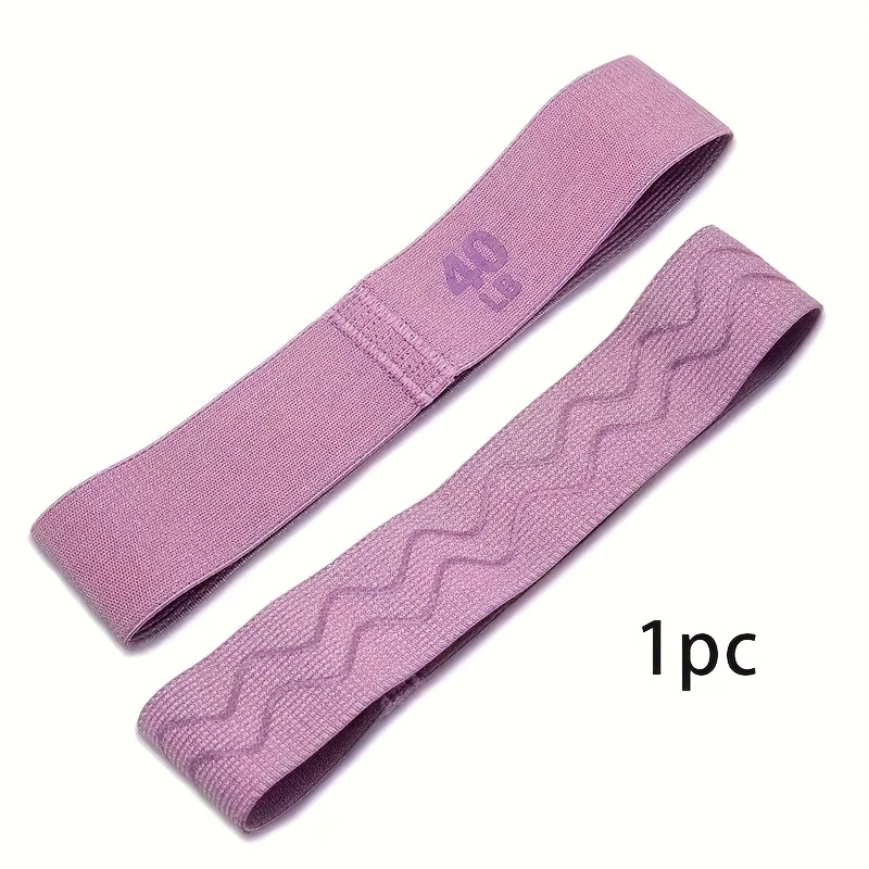 TEMU 1pc Yoga Resistance Band With Anti-slip Strips Inside, Not Easy To Slip Off, Elastic Yoga Pilates Tension Band, Suitable For Thigh And Hip Squat