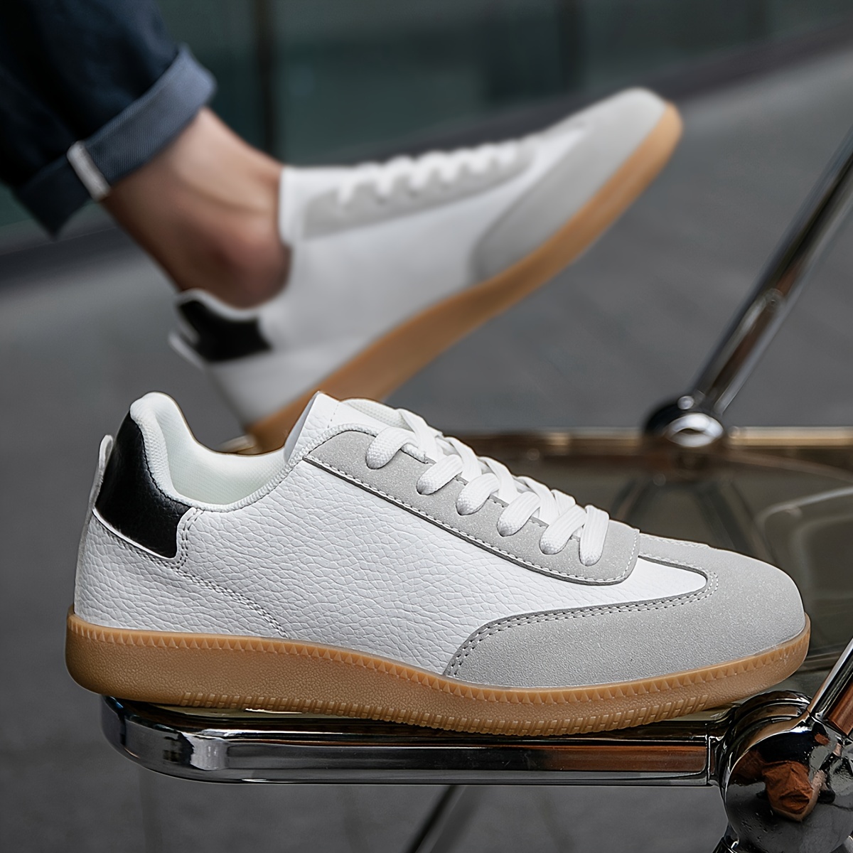 *'s Fashion Sports Sneakers – *-Style Lace-Up Running Shoes with  Lightweight Stability, PU Upper Rubber Sole for Training, Hiking, and