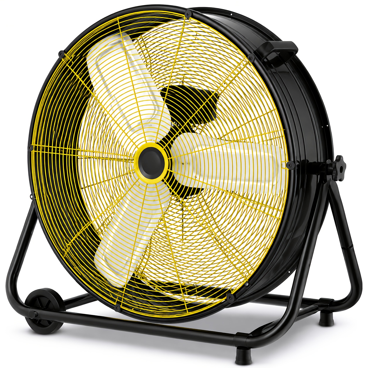 item picture     30 inch 24 inch high velocity metal fan 9000 cfm heavy duty   for workshop   heavy duty   fan with carrying handle etl