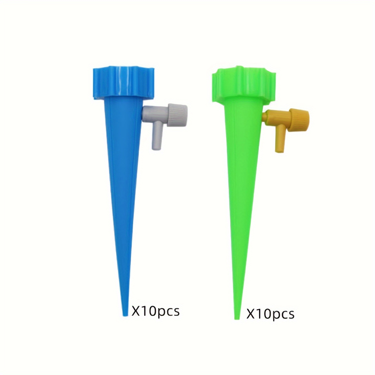 

20pcs Adjustable Self-watering Spikes For Plants - Automatic Drip Irrigation System, Mixed Colors, Plastic, Garden & Lawn