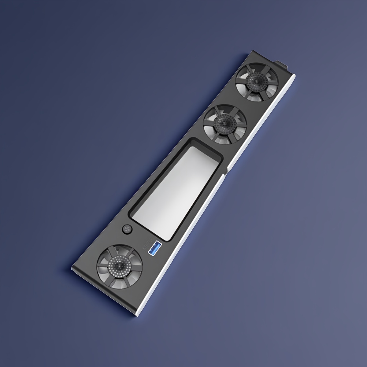 Image of Dual Turbocharged Cooling Fan For Ps5 Slim - Efficient Heat Dissipation, Design, Installation, Covers High Heat Areas Like Apu & Ssd, Compact & Portable Cooling Solution