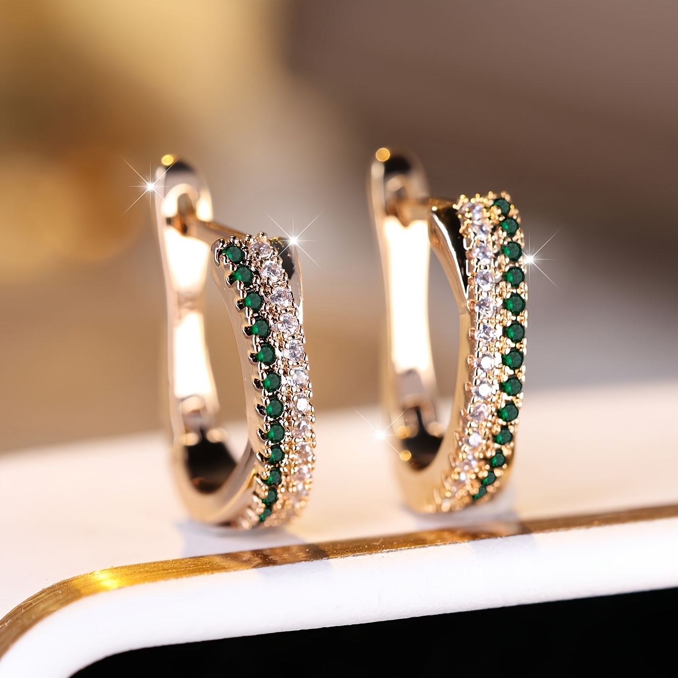Cute Multicolor Synthetic Zirconia Fashion Earrings, Gift-Ready