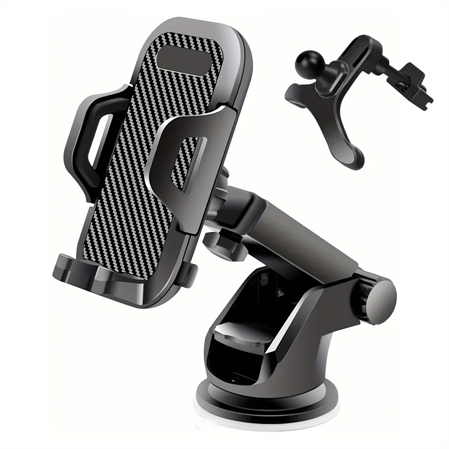 

2-in-1 Car Phone Mount | Long Arm Suction Cup Holder | Holder | Cell Phone Holder | Hands Free Cradle | Fit For Smartphone, , Cell Phone Automobile Universal