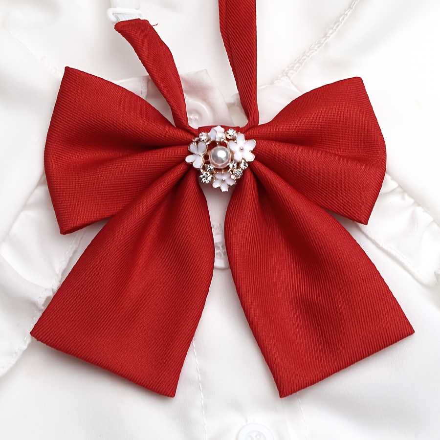 TEMU 1pc Women's Bow Tie Suitable For Casual, , Street Style, And Daily Wear