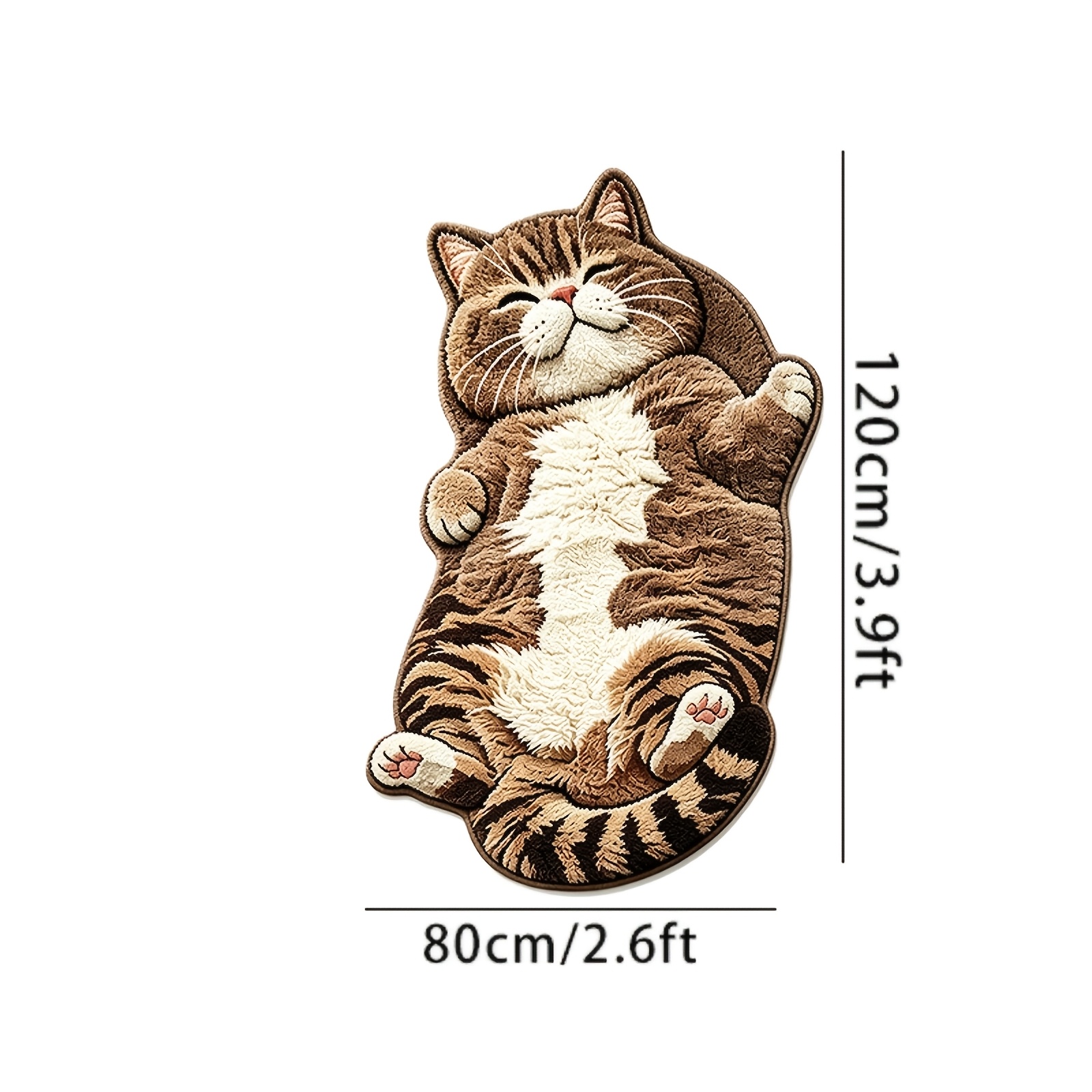 Image of Thin-pile 2d Flat (not Long-pile) -embossed Base, Cute Irregular Rug, Fashionable And Fun Living Room Bedroom Bedside Carpet, Home Decor Entrance Mat