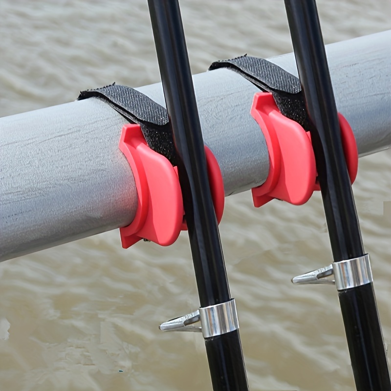 

Adjustable Fishing Rod Holder, Portable And A-shape Rod Stand, Tpe Material, Mixed Color, Ideal For Boat And Fishing - Single Pack