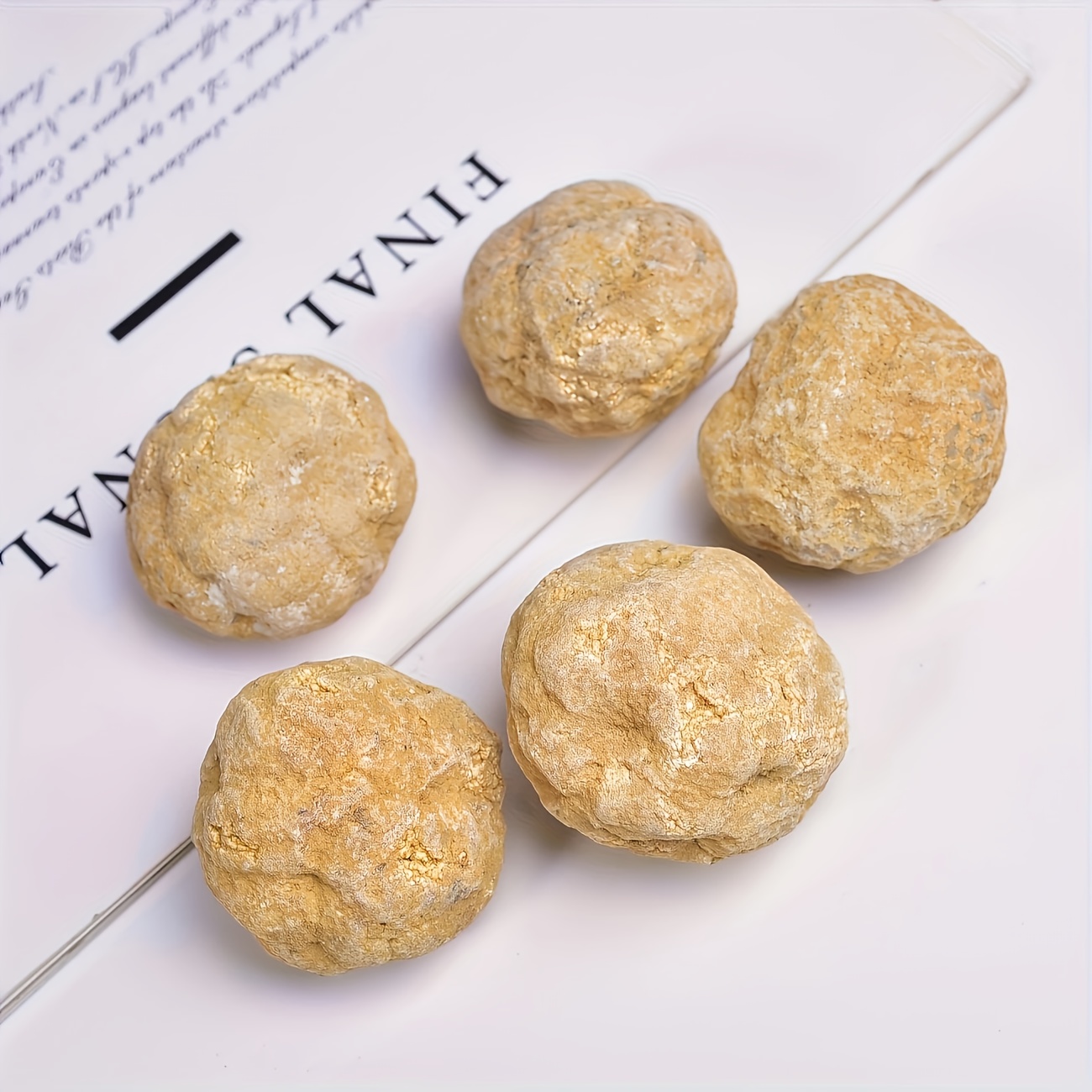 Image of 5pcs Unopened Eggs - Toys, Original Stone Specimens For Halloween And Christmas, Elegant , Suitable For Displaying Crystals And Crystal Strings | Natural | Rough In