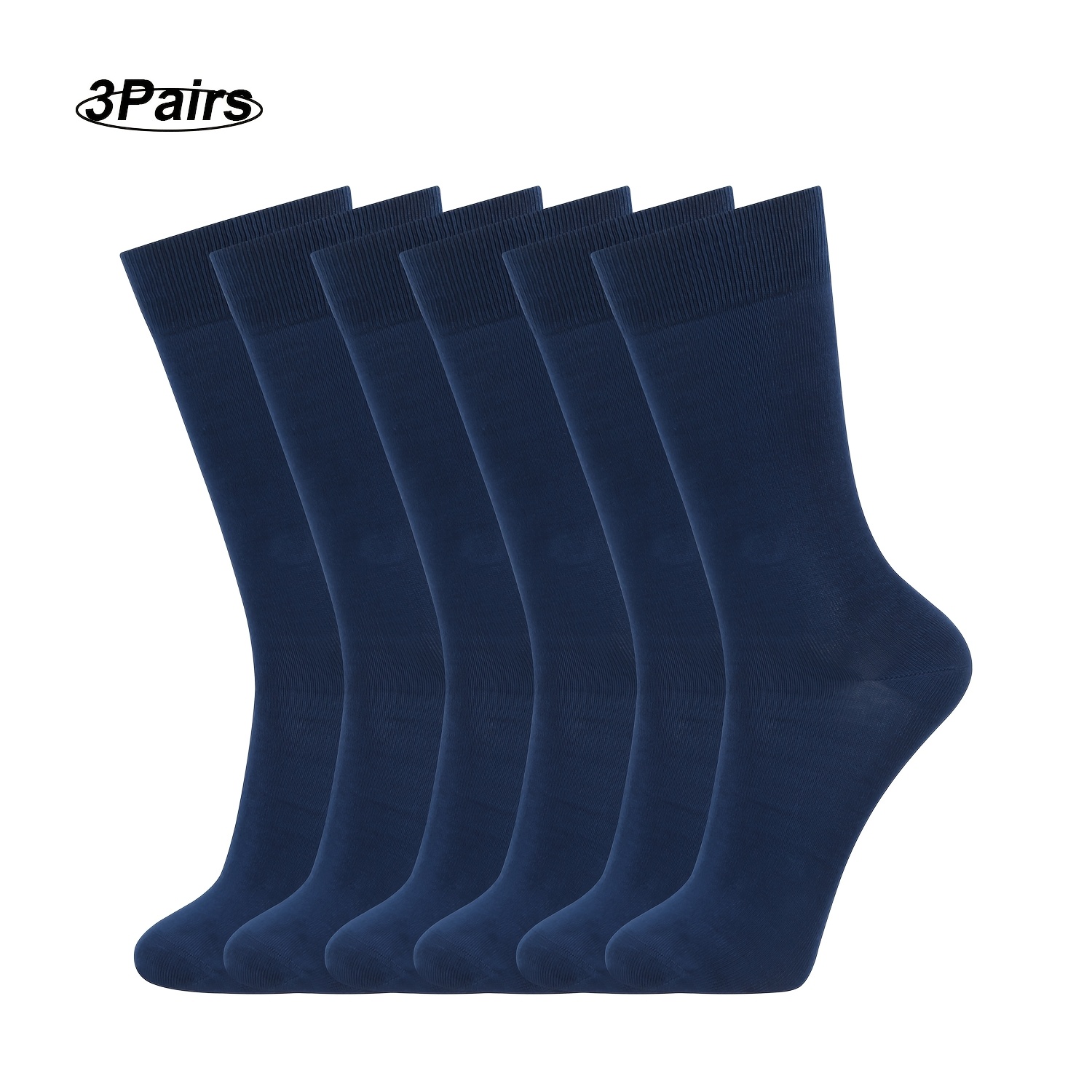 TEMU 3 Pairs Of Socks - Moisture-wicking, , High Cut Running Crew