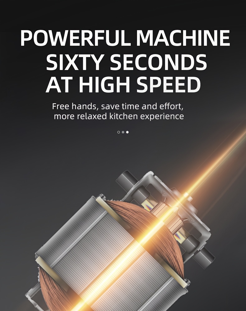 1 set multifunctional electric garlic press egg beater 2 in 1 kit 30w 1200mah large capacity portable hand mixer mini meat grinder with multiple attachments for cake cream baking usb charging kitchen tool Product details 6