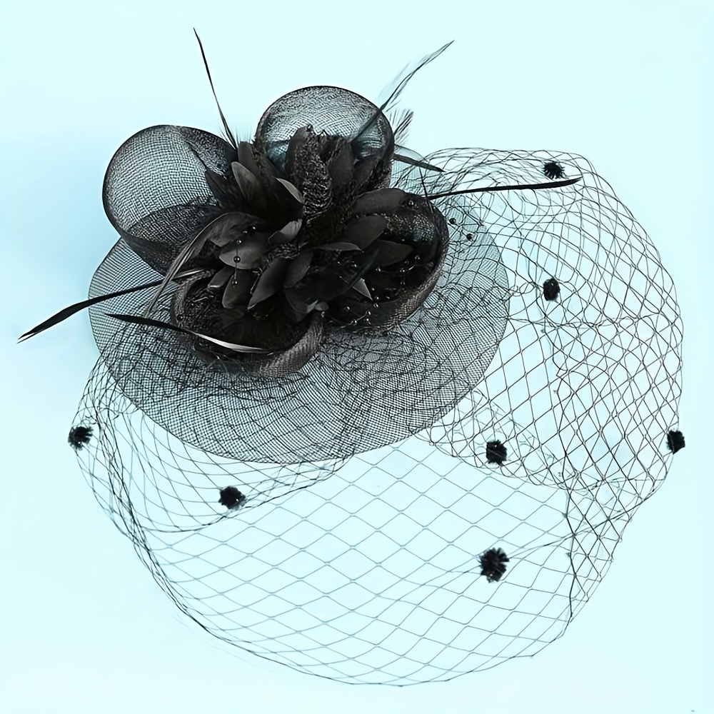 1pc fascinators hats 20s 50s hat pillbox hat tea party - Temu display picture 1
