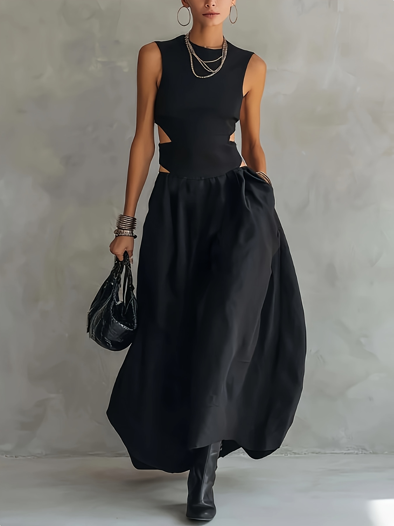 cut out waist dress sold on Temu United States