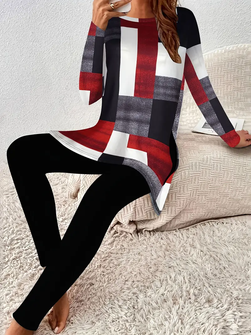 2 piece long sleeve dress with leggings Two-Piece Legging Set to for days when nothing seems to fit the bill Girls 2-Piece Thermal Outfit