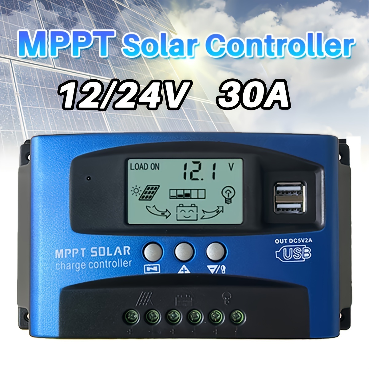 ソーラーパネル 100W+ソーラーチャージコントローラー 30A 12V/24V ソーラーチャージコントローラー 100A ソーラー充電