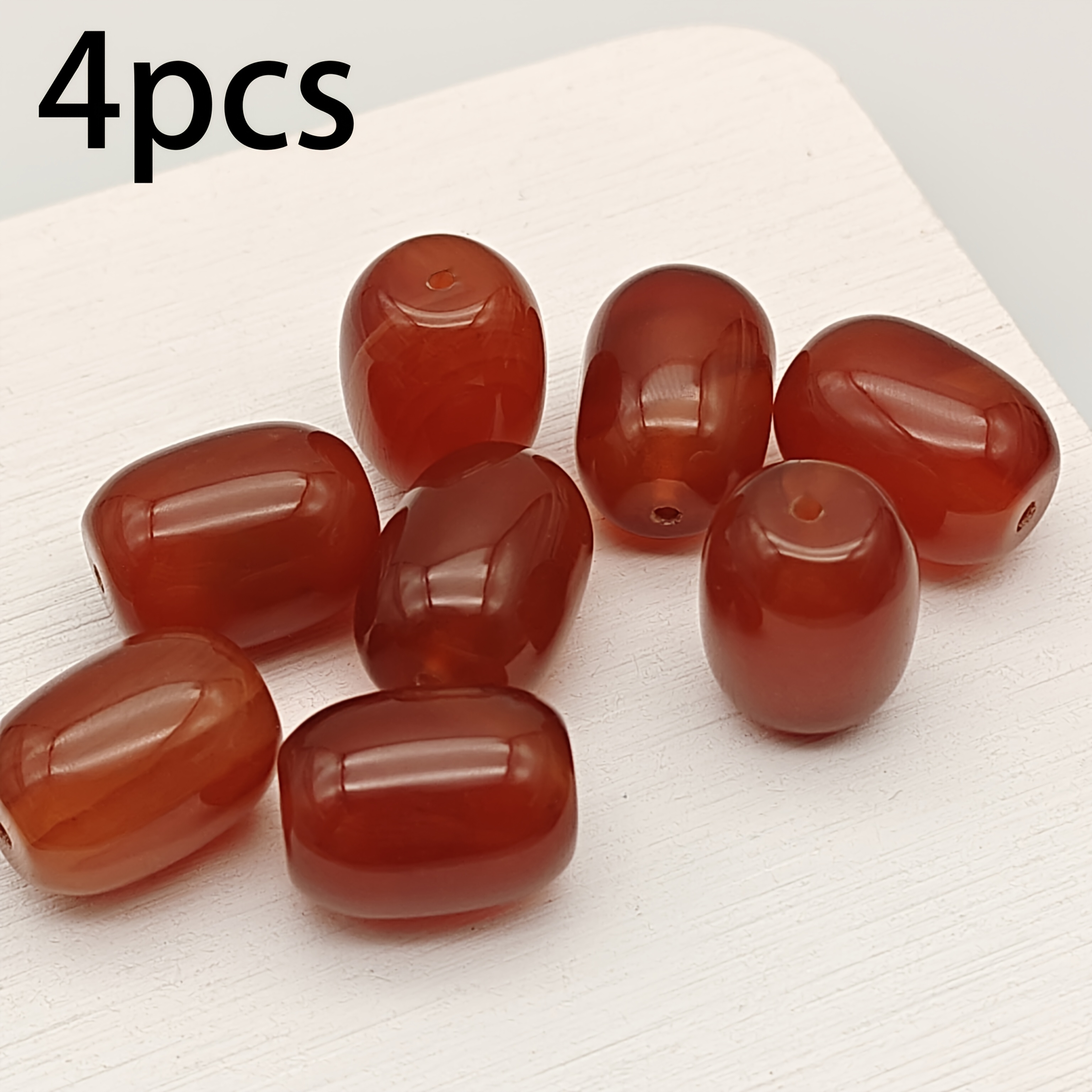 TEMU 13,5×17,5 Hochwertige Achatperlen, Naturstein -förmige Perlen, Lose Perlen, Schmuckherstellungsmaterialien, Kann für Halsketten, Armbänder,