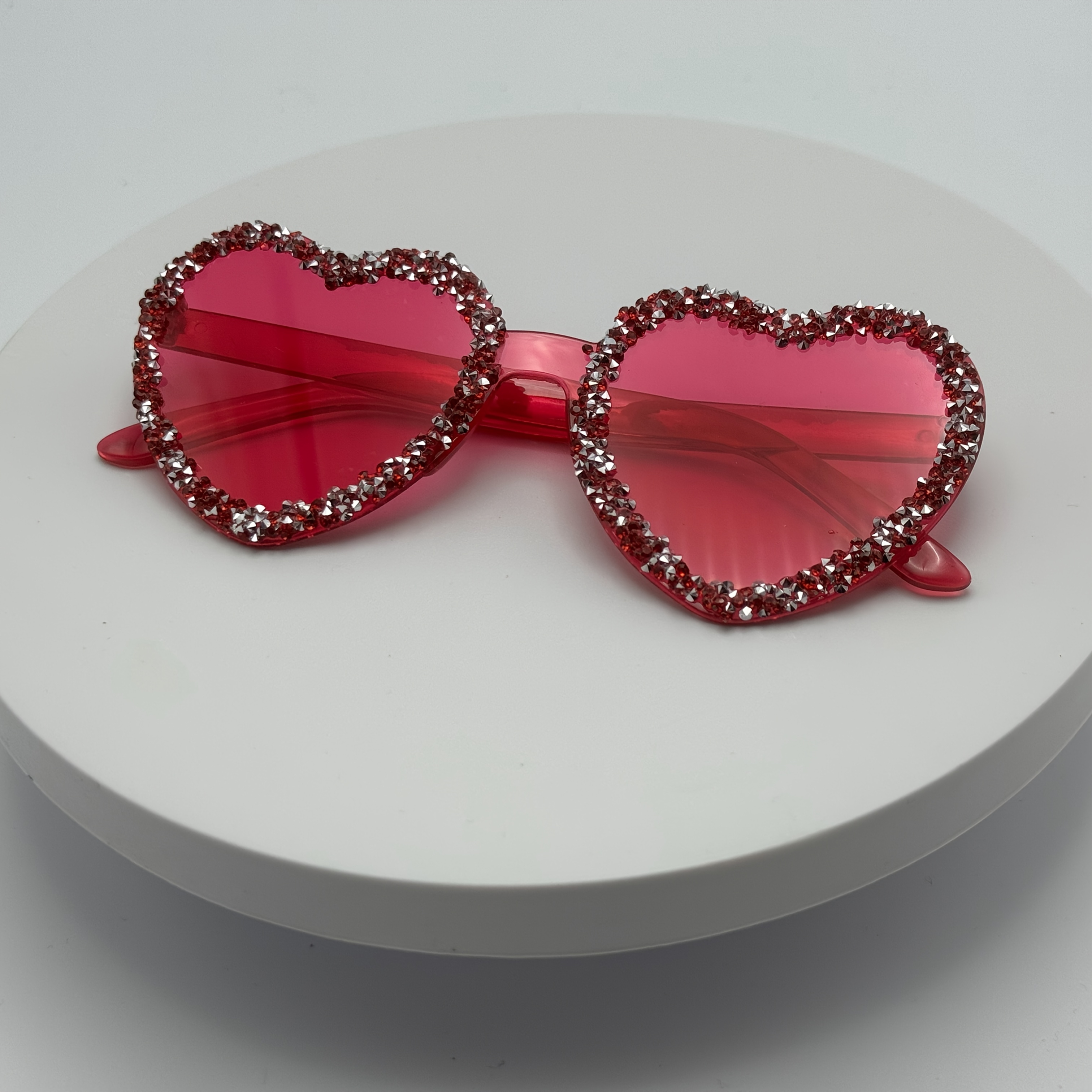 womens fashion heart shaped glasses accents red - Temu  display picture 1