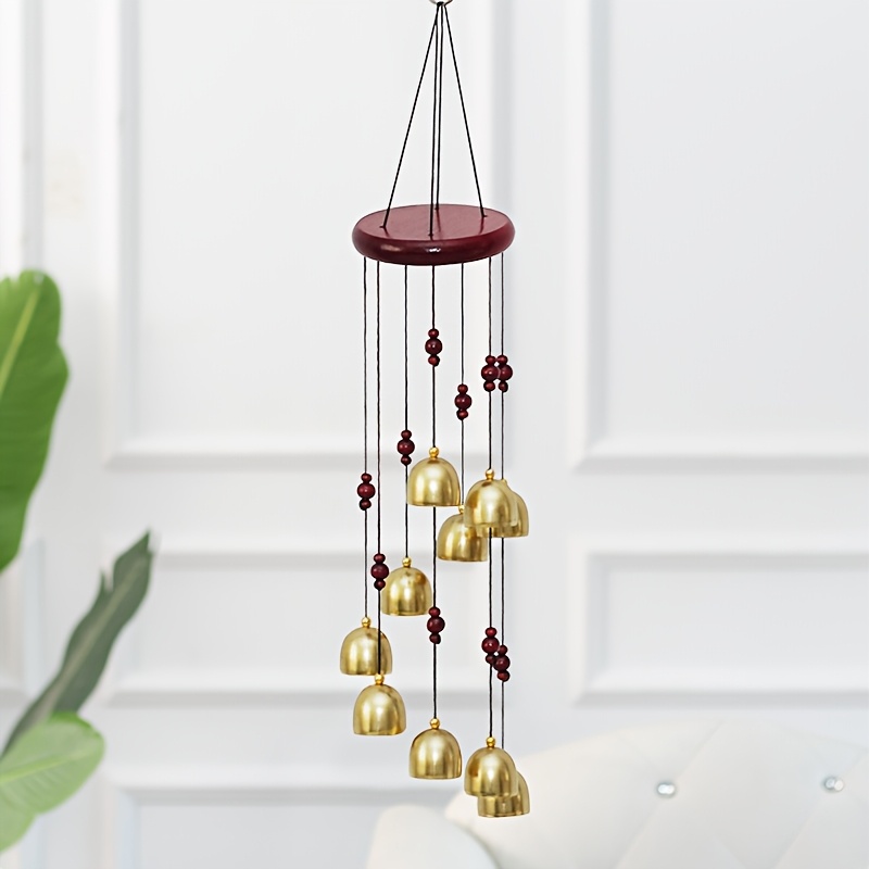 TEMU 1pc Rotating Metal Bell, Wind Chime, Home Balcony Decoration, Retro Bell, Handicraft Decoration