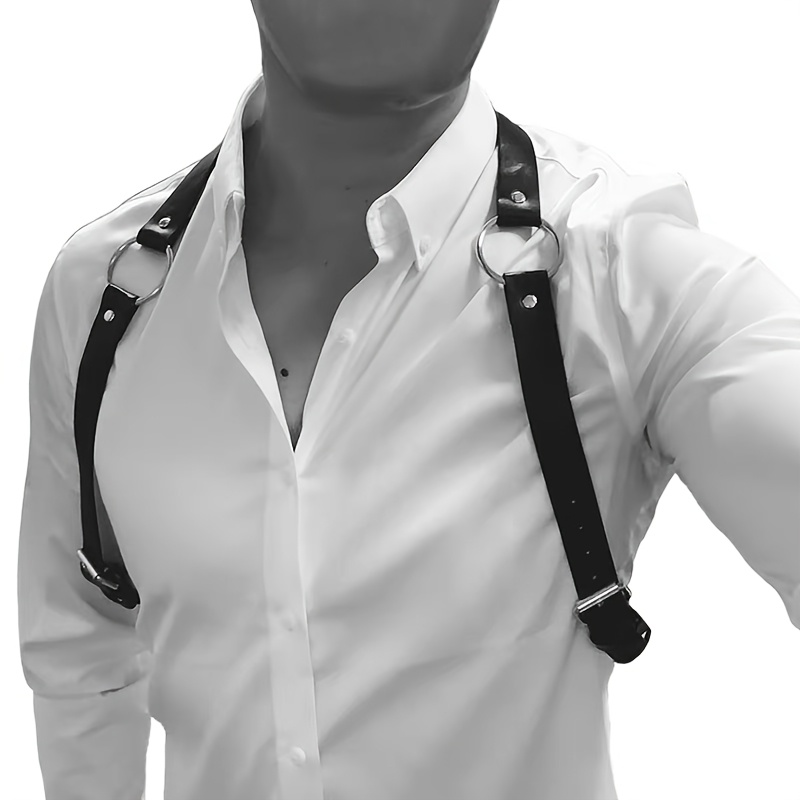 Edgy Adjustable Shirt Cumberbund Belt with Studs & Metallic Buckle