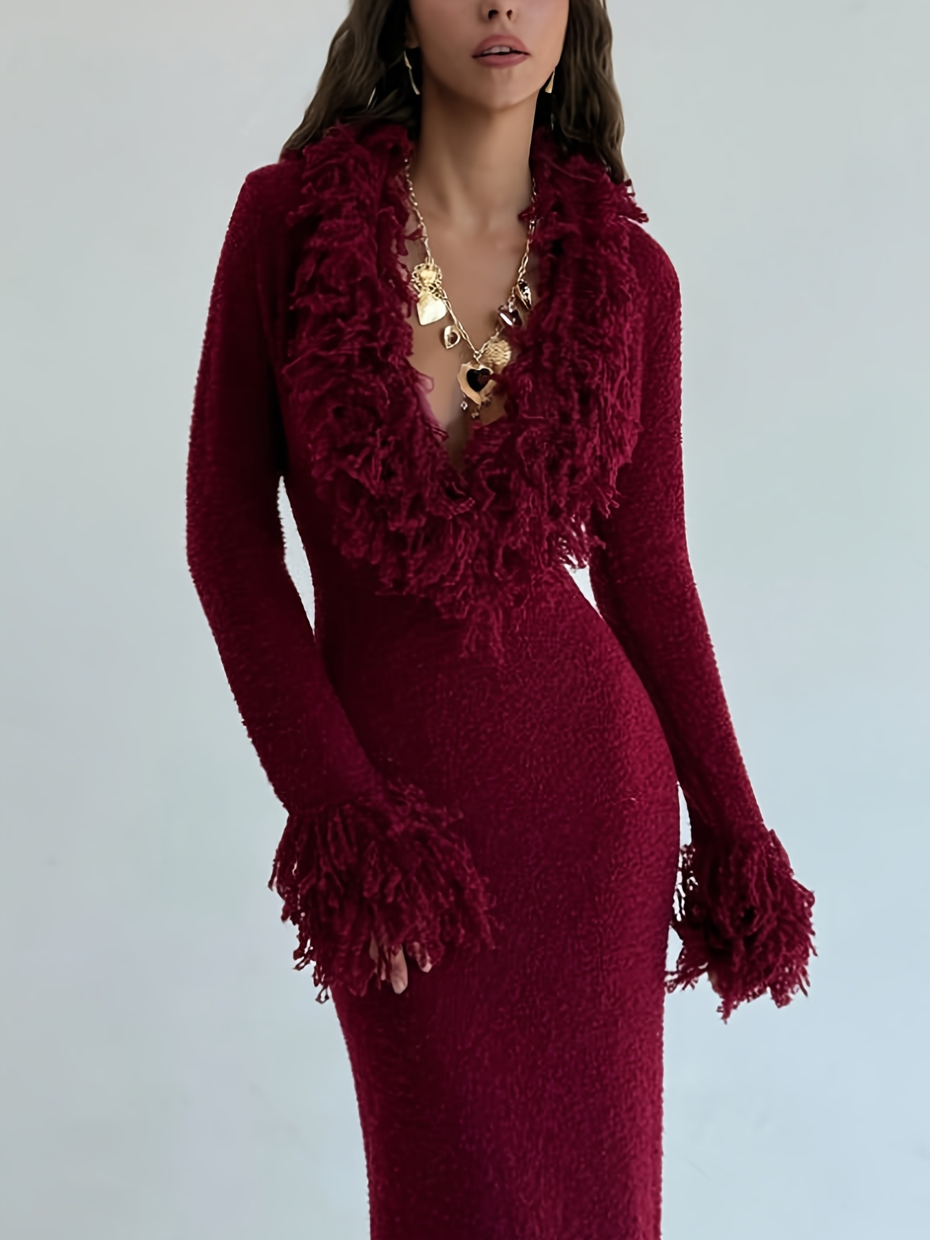 fur dress sold on Temu United States