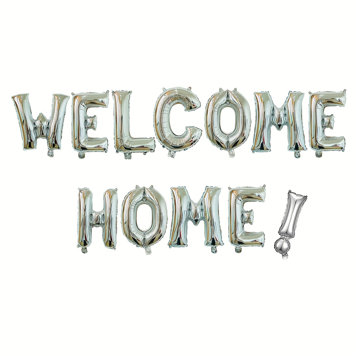 Image of 13pcs, Welcome Home! Letter Balloons Set, Welcome Home Balloon, Back To School Party, Holy Communion Decor, Home Party Decorations Balloon