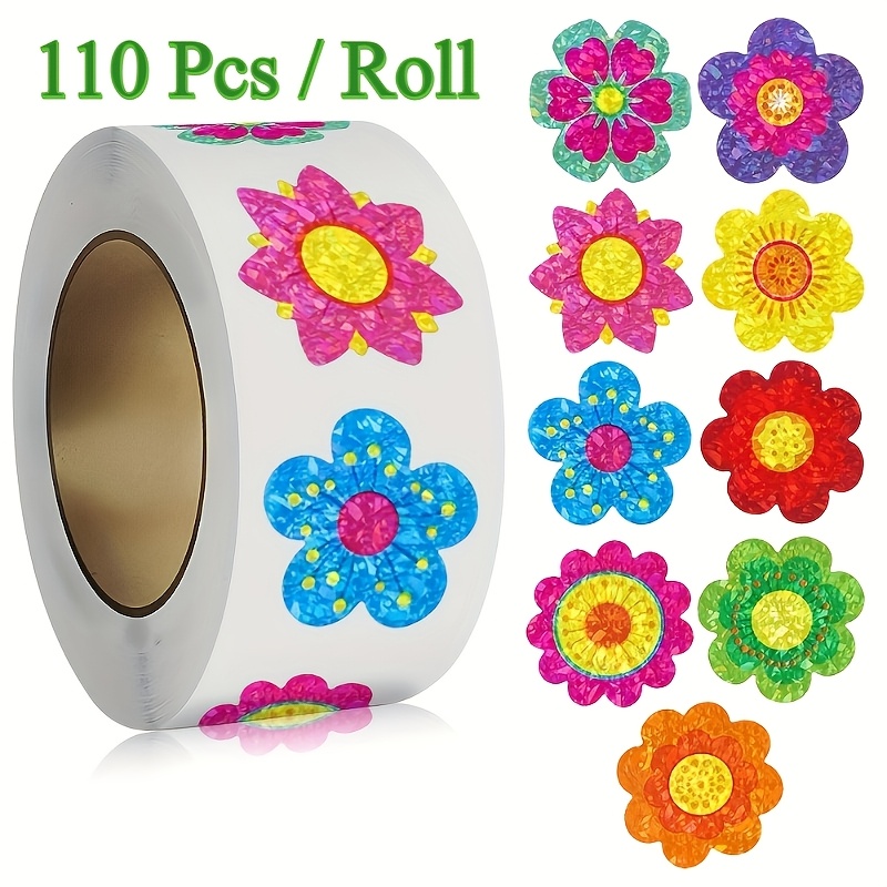 TEMU 110 Fogli per Rotolo. Adesivi con Motivo . Etichette Decorative per Regali di Natale. Adesivi di Cancelleria Ispiratori. per Confezioni Regalo e