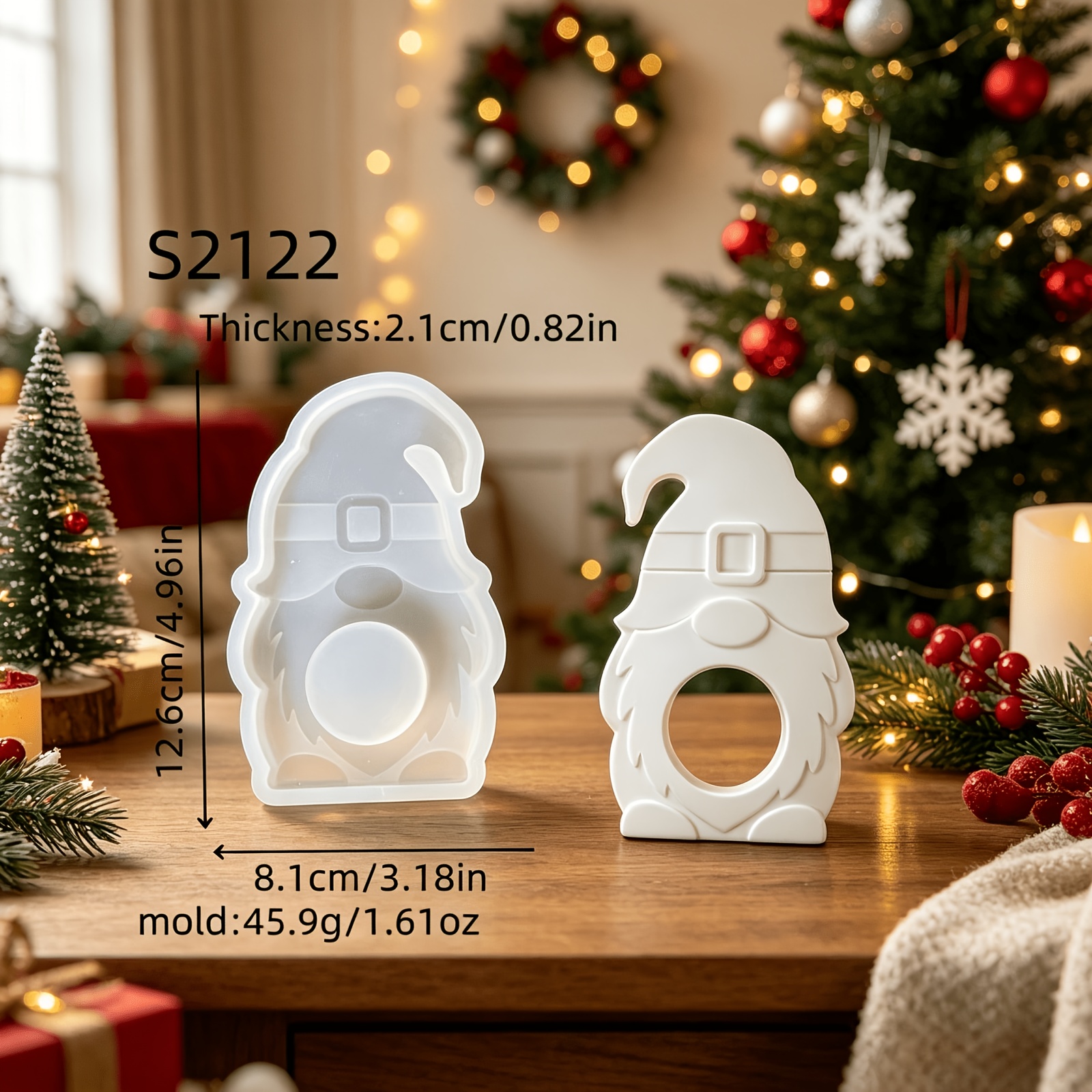 Image of Resin Silicone Mold Dwarf Elderly Figurine 3d Decorative Silicone Mold Candle Silicone Mold Gypsum Decorative Silicone Mold Home Decoration Epoxy Resin Mold