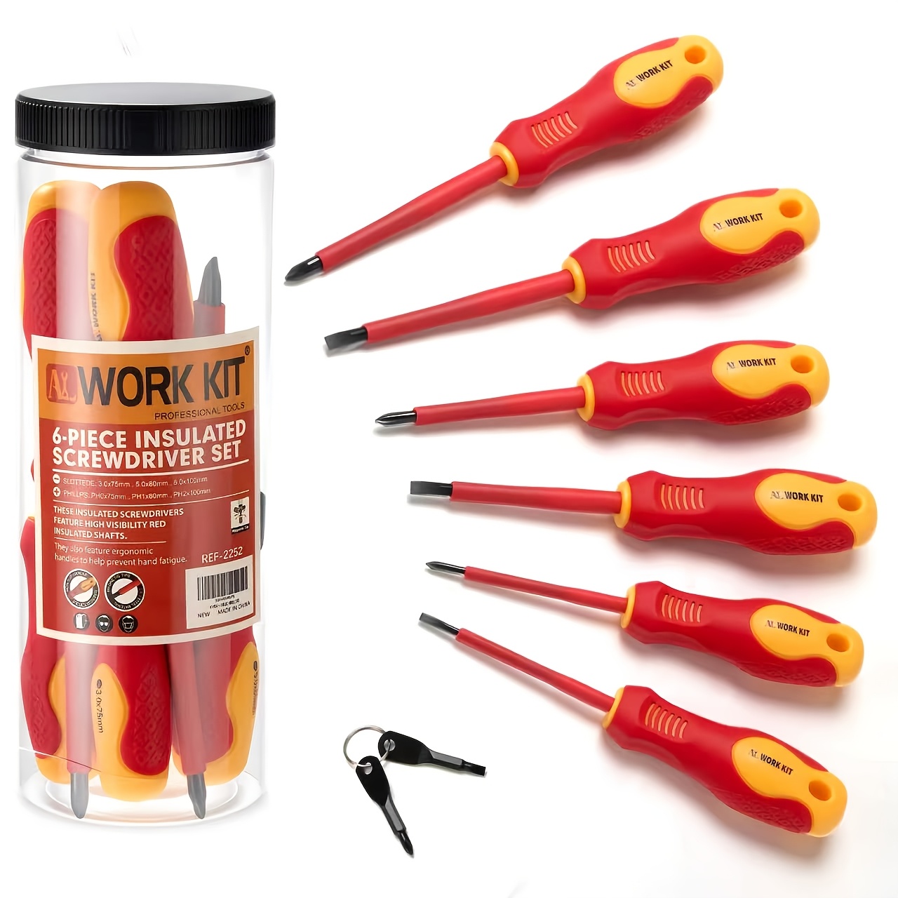 Temu – TEMU 8pcs Magnetic Screwdrivers Set, Slotted/, Screwdriver Key, Used Precision Screwdriver Set. Nice Gifts