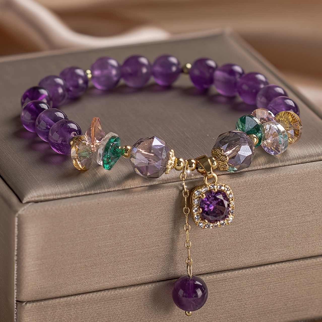 TEMU Nueva pulsera con colgante de agua estilo chino, pulsera de de agua estilo , regalo Qixi para mejores , adecuada para mujeres, muy adecuada para