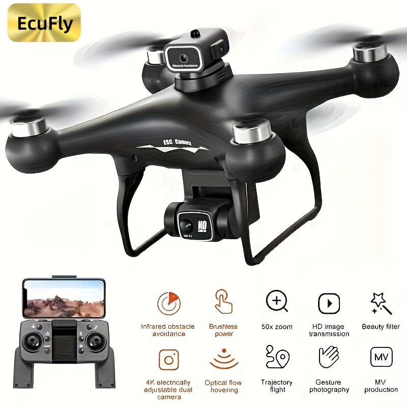 

Dual Camera Drone With 360° Infrared Obstacle Avoidance, Hd Aerial Photography, Hovering & Remote Control – Black Quadcopter For Beginners, Perfect Outdoor Gift, High Quality Drone