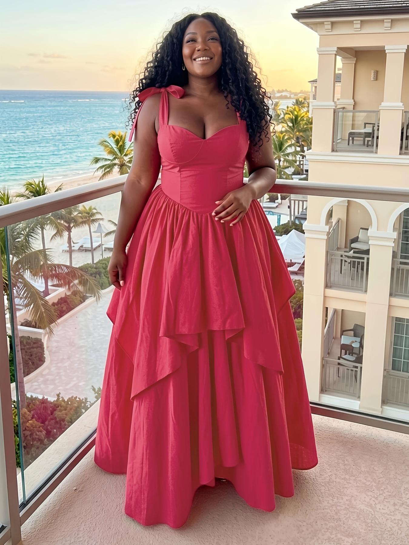 womens beach dresses plus size vacation sold on Temu United States timeless evening gown