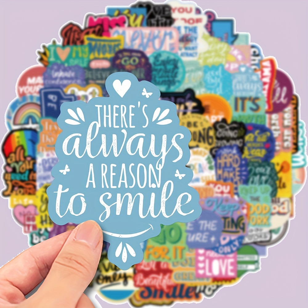 

100pcs Inspirational - Decals For Laptops, Guitars, Skateboards & - For Diy Projects & Personalization